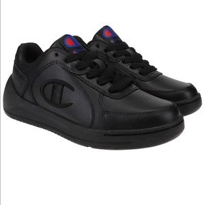 Classic Champion retro-inspired black Sneakers.